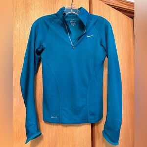 Nike Dri-fit running athletic top in teal